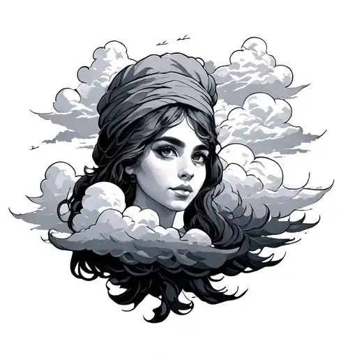 Dayanna With Clouds In The Middle