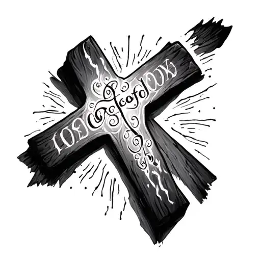 Cross And God With Words