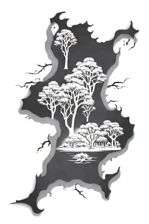 Australia Outback Fire