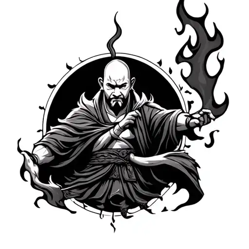 The Burning Monk