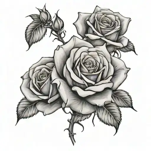 Roses Blooming