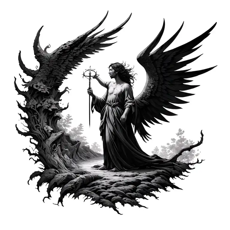 Great Soul That Protects A Person From Above From A Complicated Path