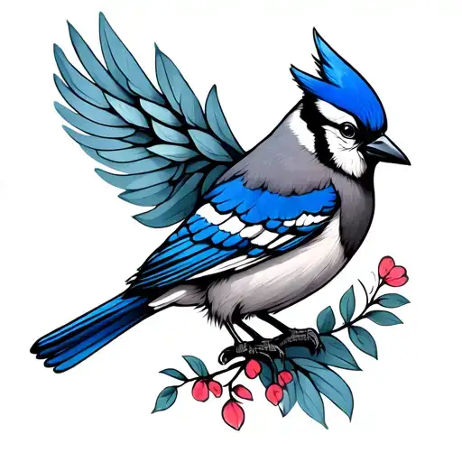 Emo Blue Jay