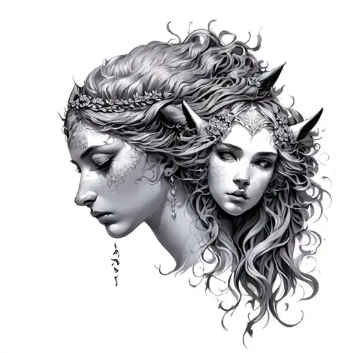 Persephone With Cerberus