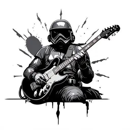 Novatrooper Playing A Guitar