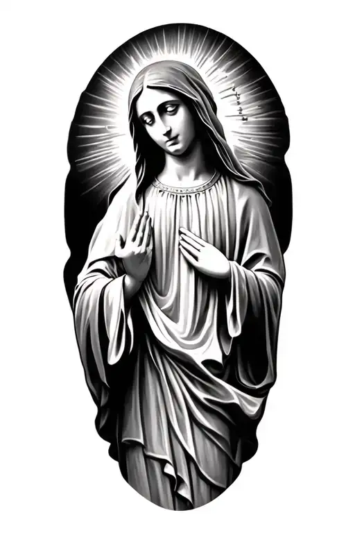 Virgin Mary Half Sleeve