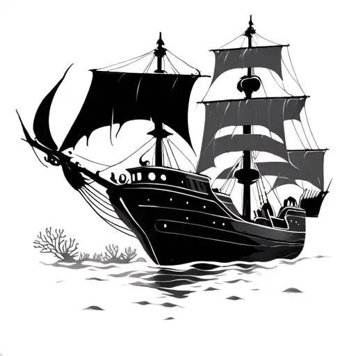 Priate Ship Coral Reef