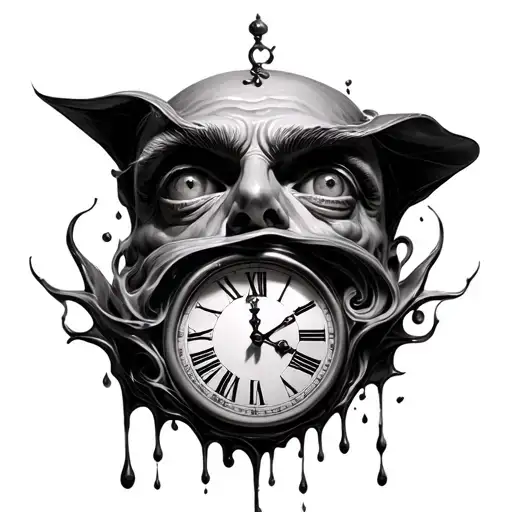 Dali Melting Clock Face