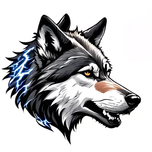 Wolf & Lightning