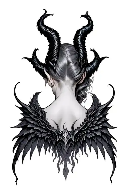 Maleficent Wings On The Back