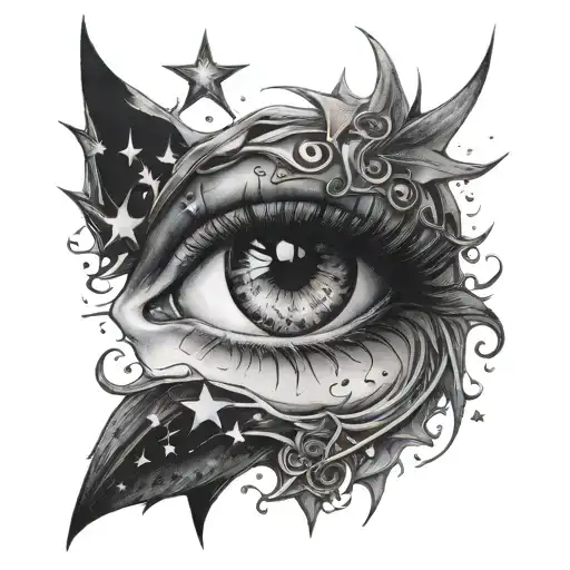 Schizophrenia Love Eyes Stars