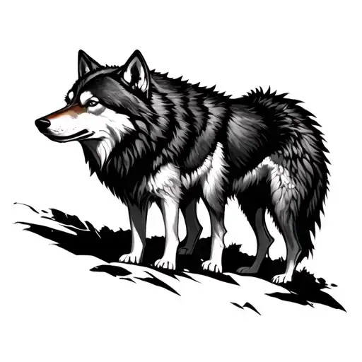 Nordic 2 Wolves Skoll And Hati Sun