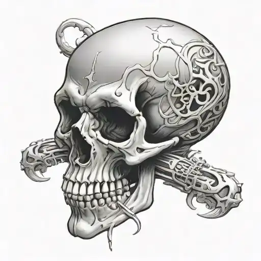 Skull But His Jaw Is Broken