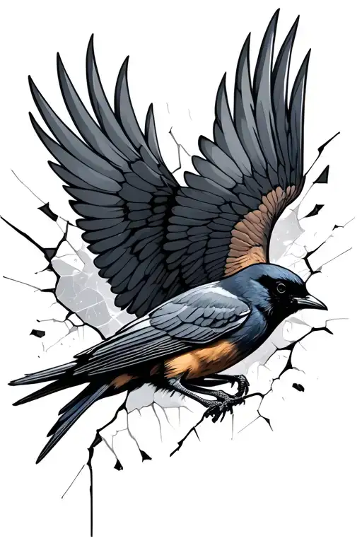 Blackbird Flying With Broken Wings