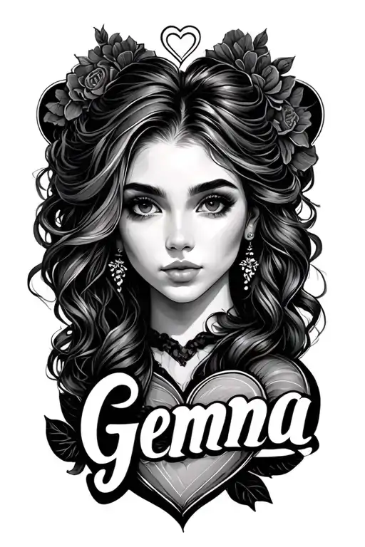 The Name Gemma With A Heart