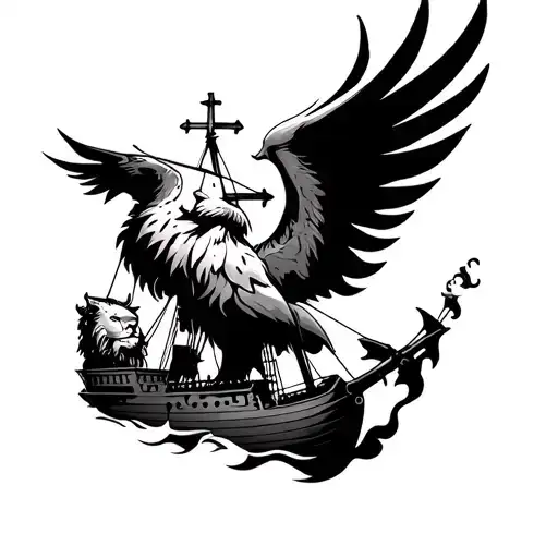 Phoenix Smoke Cross Lion Pirate Ship