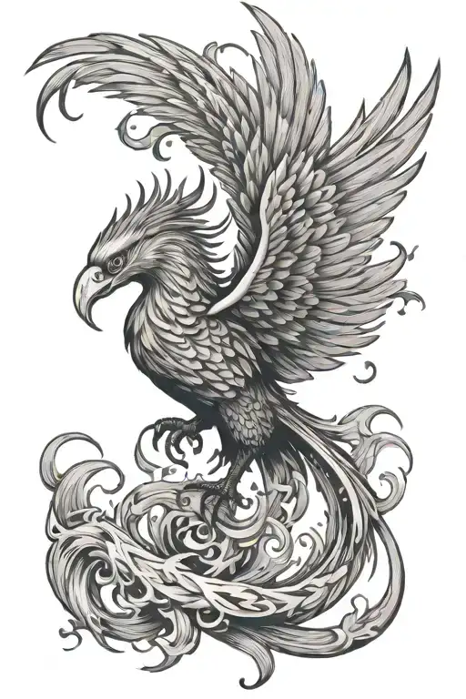 Phoenix Rising From Ash