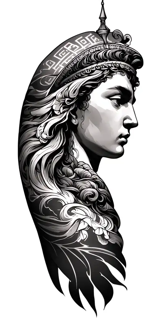 Greek Mythology Patchwork Sleeve