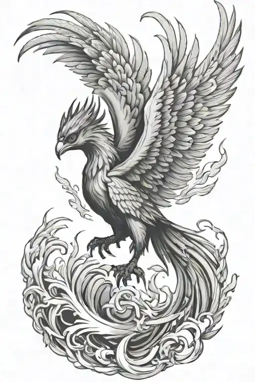 Phoenix Rising From Ash