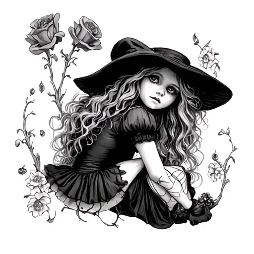 Alice In Wonderland As A Goth Girl