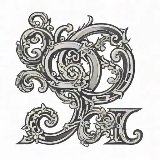 Ga Initials Tramp Stamp Tattoo That Embodies