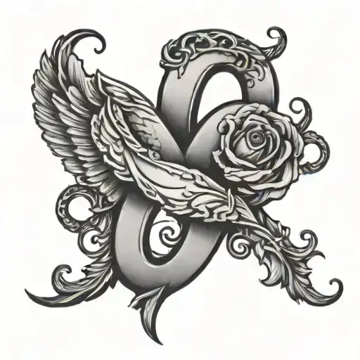 Ga Initials Tramp Stamp For Women Holding Hands