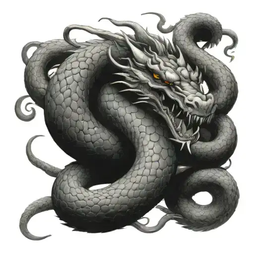 Pushing Snake Coils Around Dragon