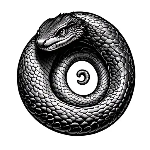 Snake With Pachamama Spiral