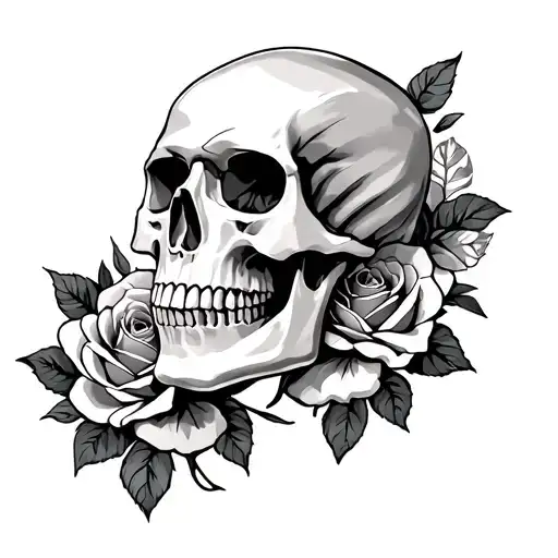 Skull And Roses