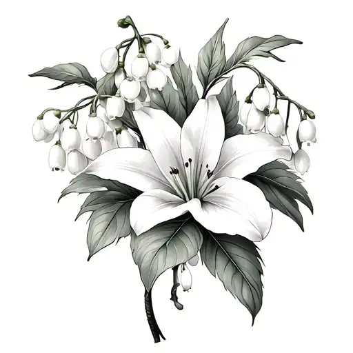 Honeysuckle And Lily Of The Valley