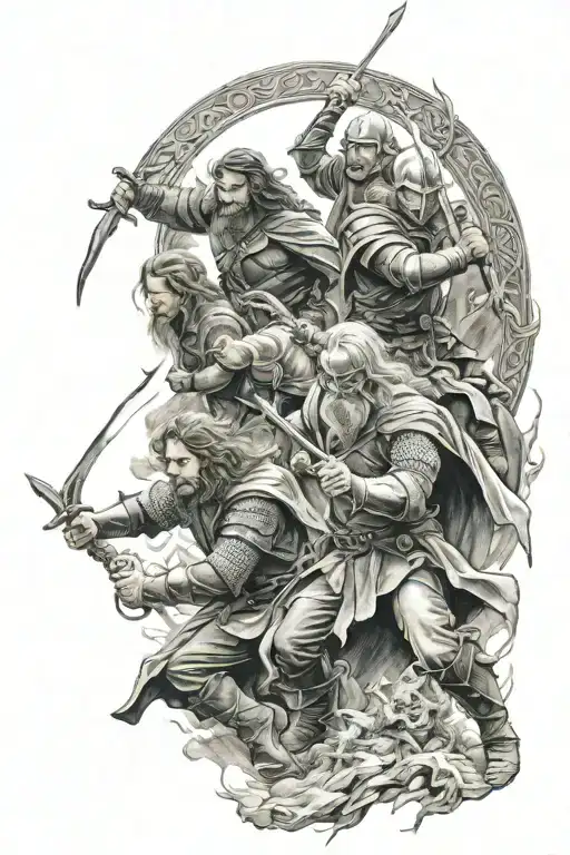 Lord Of The Rings Battle Scene