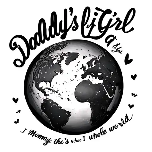 Daddy's Little Girl Mommy's Whole World Tattoo In Infinity I Need The Text