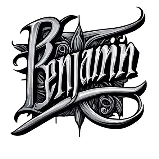 The Name Benjamin Written