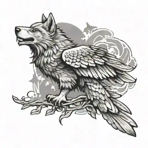 Combining Wolf And Eagle