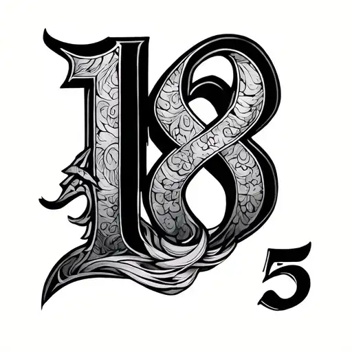 Numbers 1 8 25 Combined