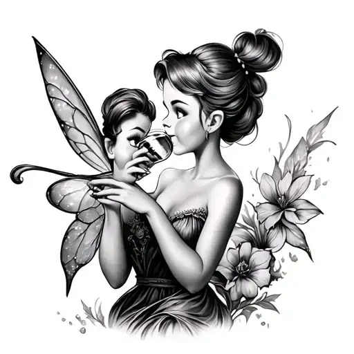 Tinkerbell Drinking