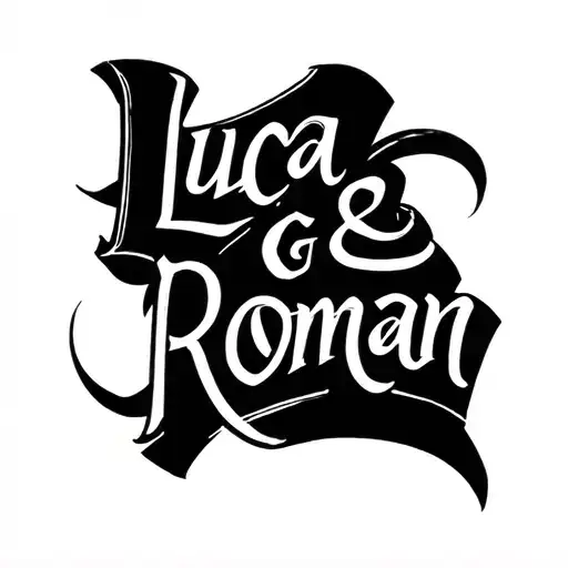 Luca & Roman Lettering
