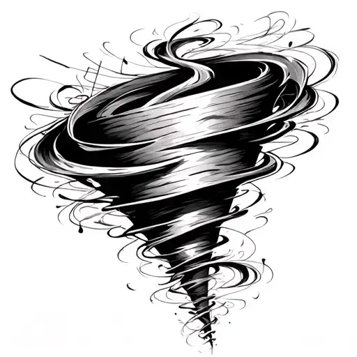 Tornado Swirling Musical Notes