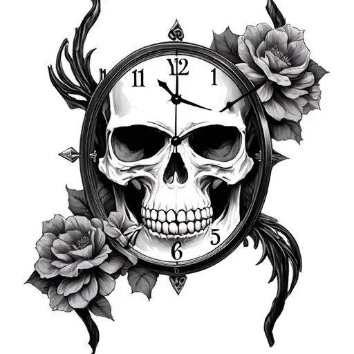 Skull Clock