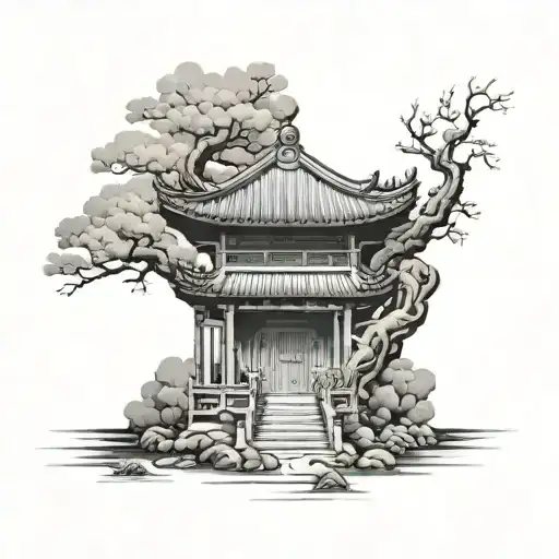 Sleeve Tattoo With A Trapezoidal Shape From An Existing Chinese Style