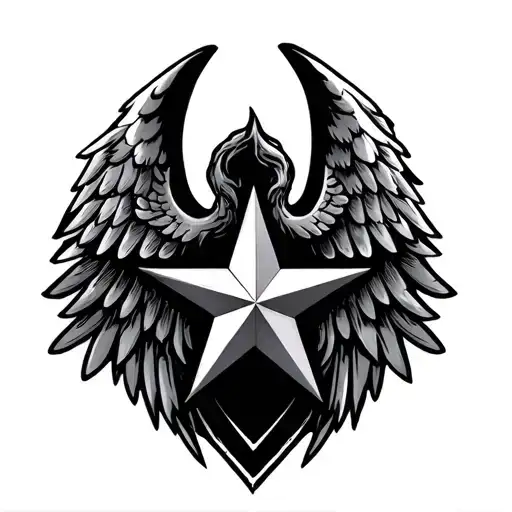 Duble Star And Wings