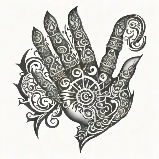 Gothic Trible Hand