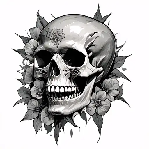 The Absolute Being From Solo Leveling And A Skull