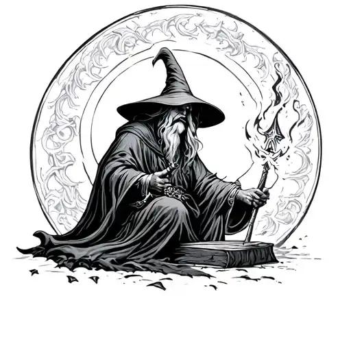 Wizard Casting A Spell