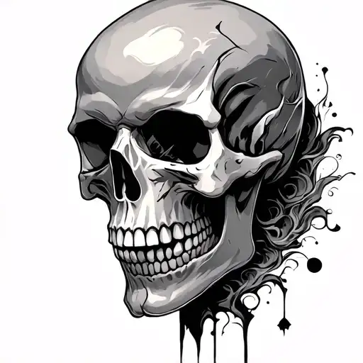 The Absolute Being From Solo Leveling And A Skull