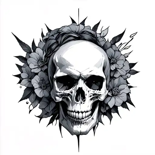 The Absolute Being From Solo Leveling And A Skull