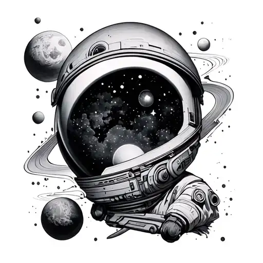 Outer Space Realism Half Sleeve