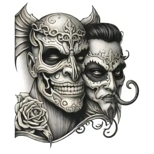 My Brothers Keeper With Laugh Now Cry Later Mask