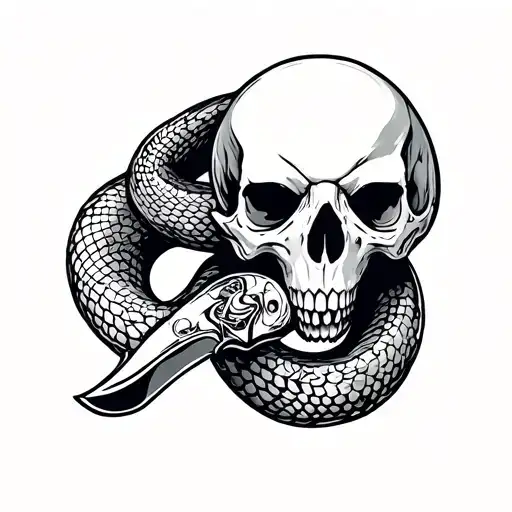 Snake Skull Knife