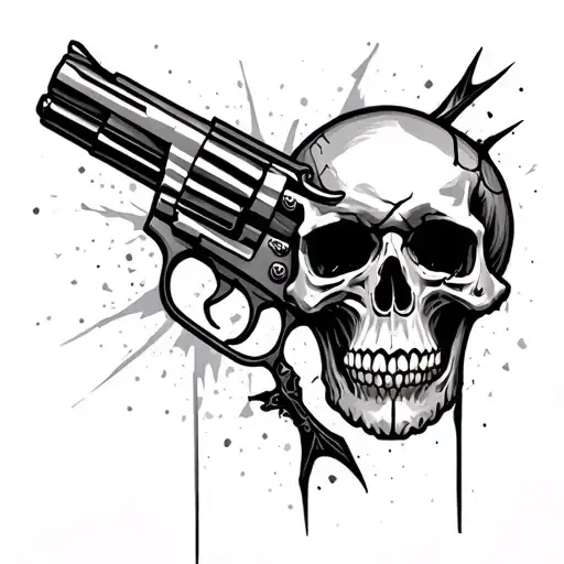 Guns And Broken Skull